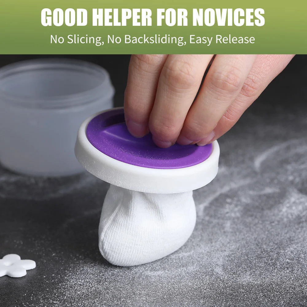 Plastic Baking Sifter with Storage Case for Gummy Candy, Cookies, Puff Powder, Corn Starch - Kitchen Baking Tool Accessory Set