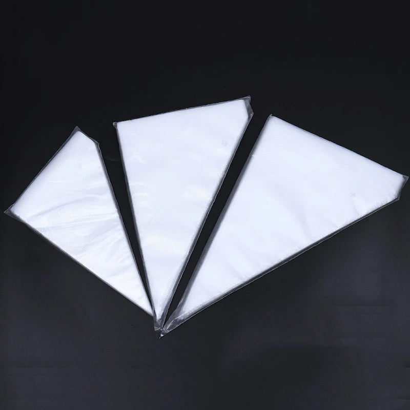 50/100pcs Pastry Bags Disposable Transparent Piping Bag Milking Oil Household Kitchen Baking Products for Cake Decorating TMZ