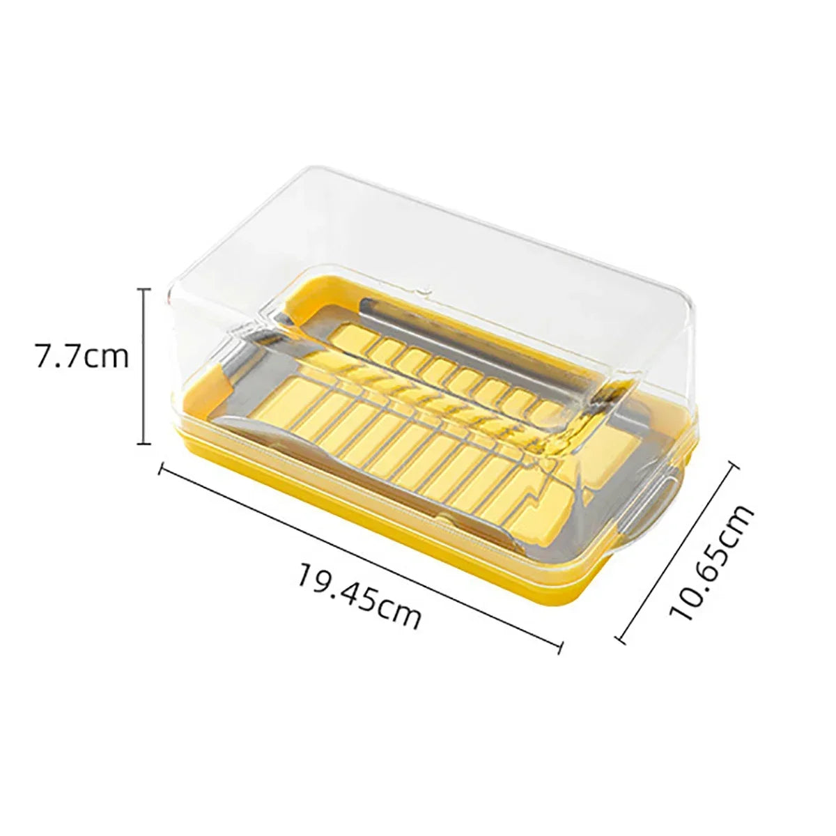New cheese butter cutting and preservation box with lid, butter slicing knife disc, butter storage container, butter cross bowl