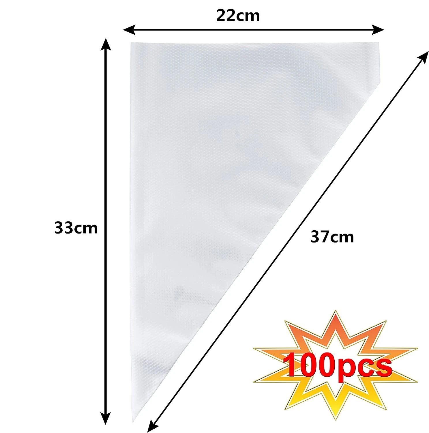 LMETJMA 100 Pcs Piping Bags Upgraded Anti-Burst Disposable Icing Piping Pastry Bags For All Size Tips and Couples JT128