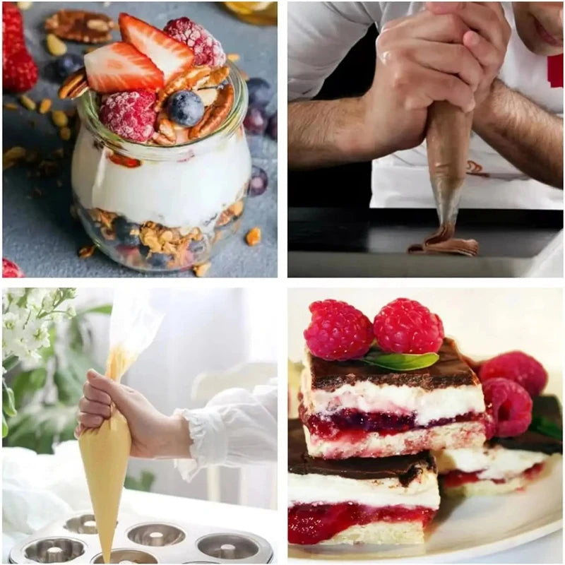 Disposable piping bags confectionery spout for cake Fondant Cake Cream Bag for Decorating Pastries Cakes Baking Tools