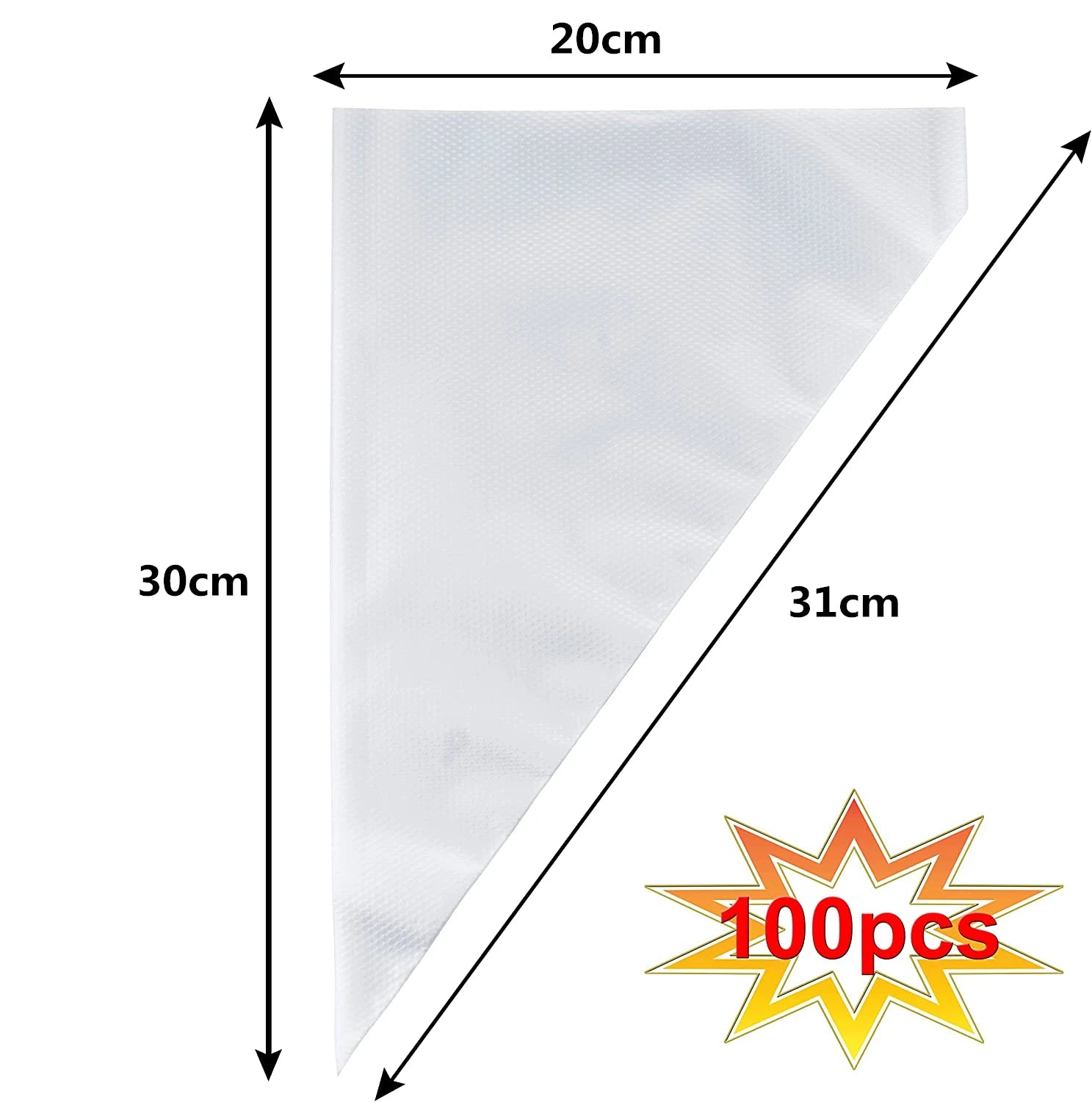 LMETJMA 100 Pcs Piping Bags Upgraded Anti-Burst Disposable Icing Piping Pastry Bags For All Size Tips and Couples JT128