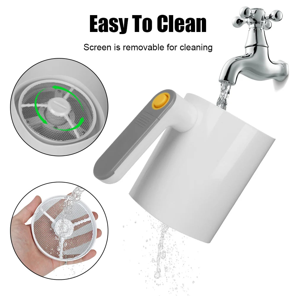 Handheld Icing Sugar Powder Electric Flour Sieve Screen Cup Shaped Baking Flour Sifter Kitchen Pastry Cake Tool Stainless Steel