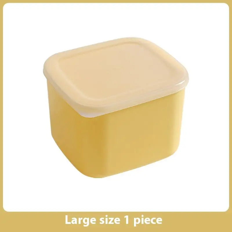 1Pc Butter Cheese Slice Holder With Lid Plastic Clear Cheese Box Sliced Cheese Container Fridge Storage Box Airtight Holder