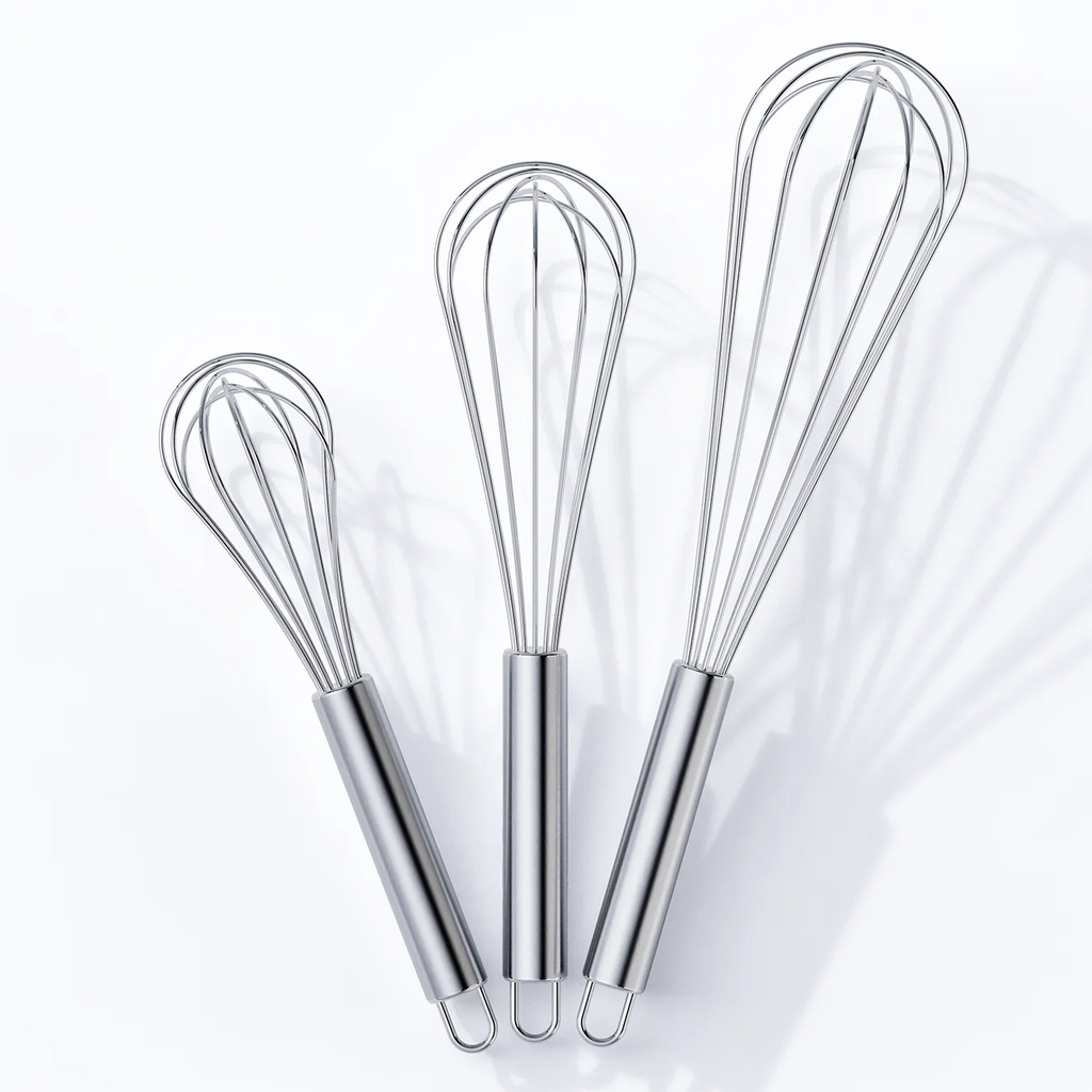 VIMACO® Balloon Whisk Stainless Steel 304 18/8 Wire Beater 8"10"12" Kitchen Cooking Tool  No-Stick for Egg