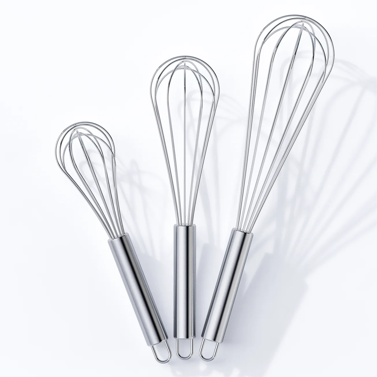 VIMACO® Balloon Whisk Stainless Steel 304 18/8 Wire Beater 8"10"12" Kitchen Cooking Tool  No-Stick for Egg