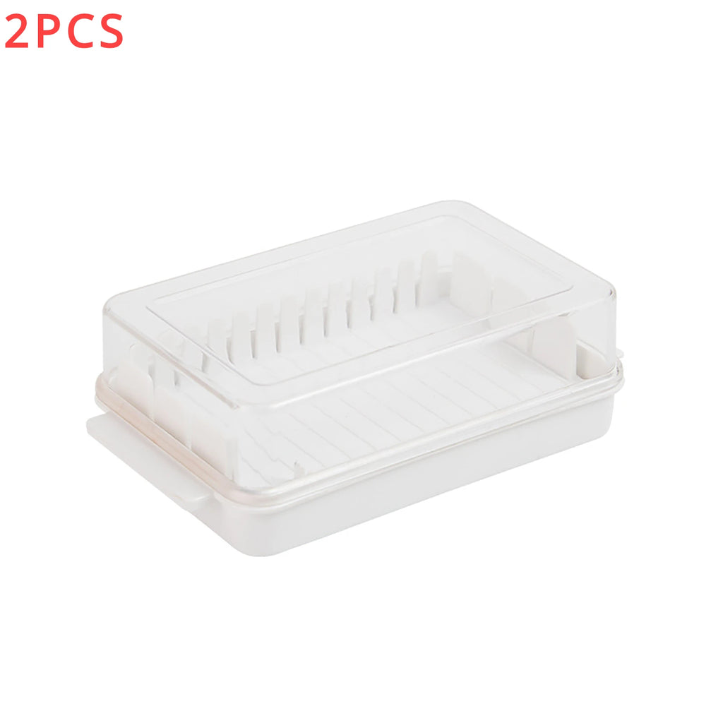 Butter Cutting Storage Box Transparent Large-capacity Low-temperature Resistant Refrigerator Storage Cheese Fresh-keeping Box