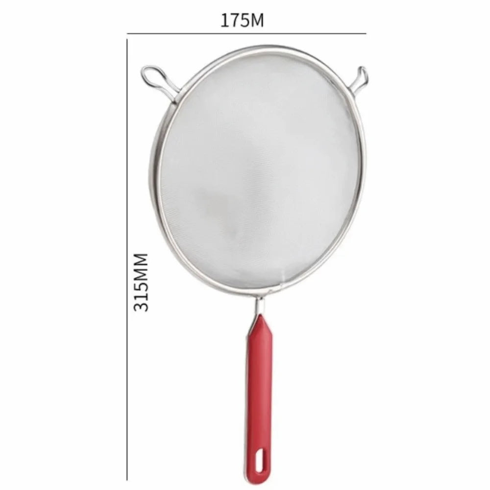 Stainless Steel Food Strainer Colander Easy to Clean Rust-Proof Matcha Sifter Small 14 16 18 20 22cm Tea Strainer for Kitchen