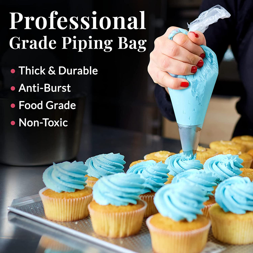 200pcs Anti Burst Piping Bags Icing Piping Bag Birthday Cake making Pastry Bags Package Kitchen Baking Supplies