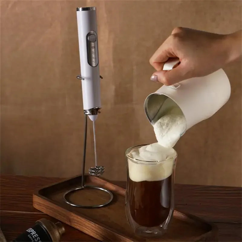 Rechargeable Wireless Electric Milk Frother Coffee Blender Egg Beater Whisk Milk Shaker Mixer Foamer Food Blender