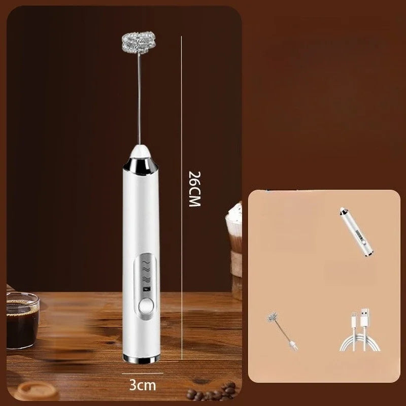 Rechargeable Wireless Electric Milk Frother Coffee Blender Egg Beater Whisk Milk Shaker Mixer Foamer Food Blender