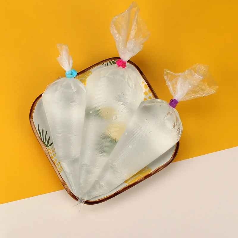 100PCS Disposable Pastry Bags PO Anti-burst Cake Cream Decoration Icing Piping Bag Biscuit Cupcake Decorating Tools For Baking