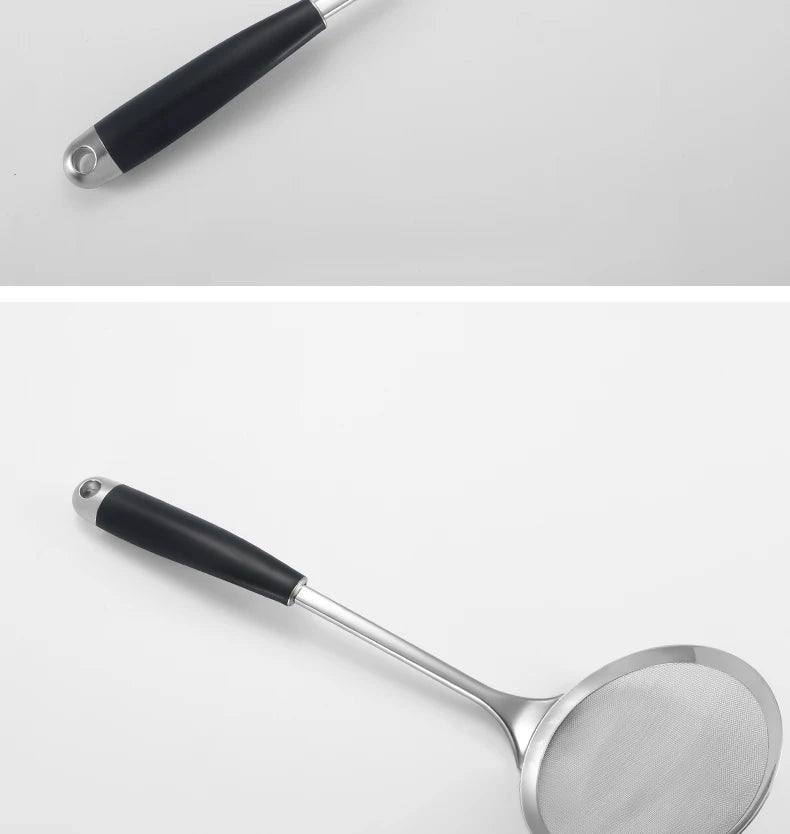 Stainless Steel Fine Double Mesh  Strainer Kitchen Skimmer Flour  Sifter Colander Sieve Wire Mesh  Juice Powder Filter Strainer