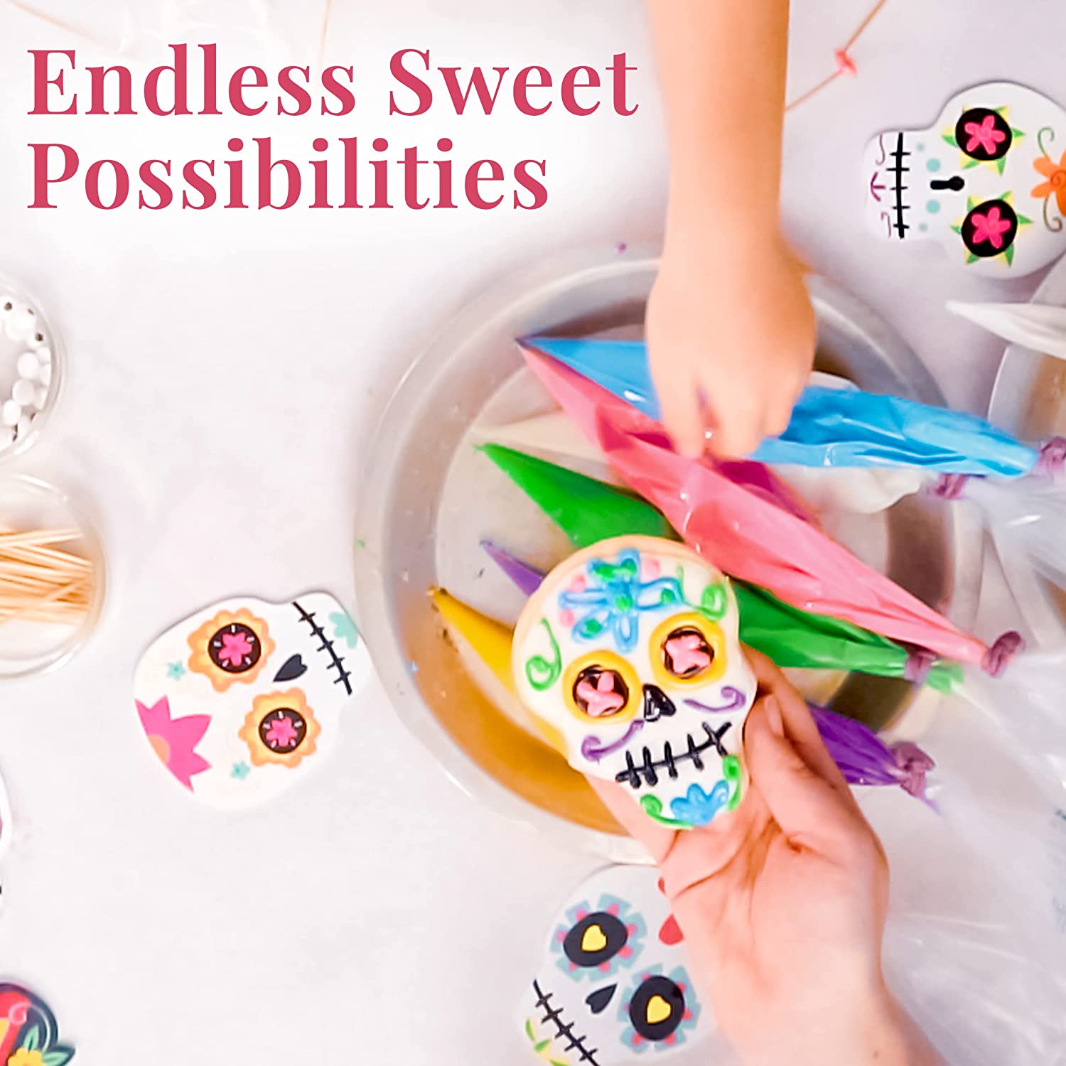 200pcs Anti Burst Piping Bags Icing Piping Bag Birthday Cake making Pastry Bags Package Kitchen Baking Supplies