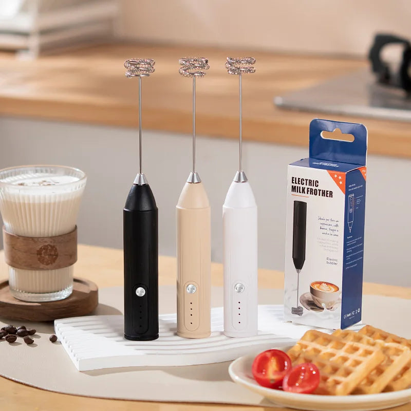 Rechargeable Wireless Electric Milk Frother Coffee Blender Egg Beater Whisk Milk Shaker Mixer Foamer Food Blender