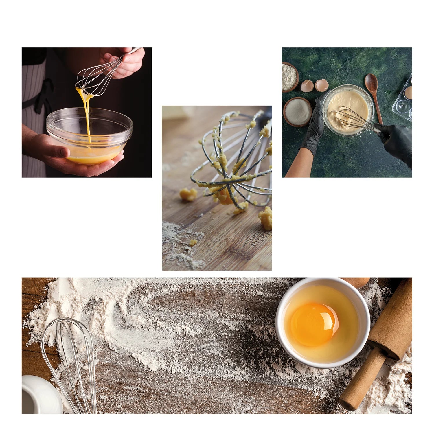 VIMACO® Balloon Whisk Stainless Steel 304 18/8 Wire Beater 8"10"12" Kitchen Cooking Tool  No-Stick for Egg