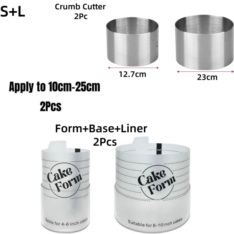 4-Piece Set-Quality Cake Frosting Beginners Cake Decorating Kit Compatible with Piping Bags