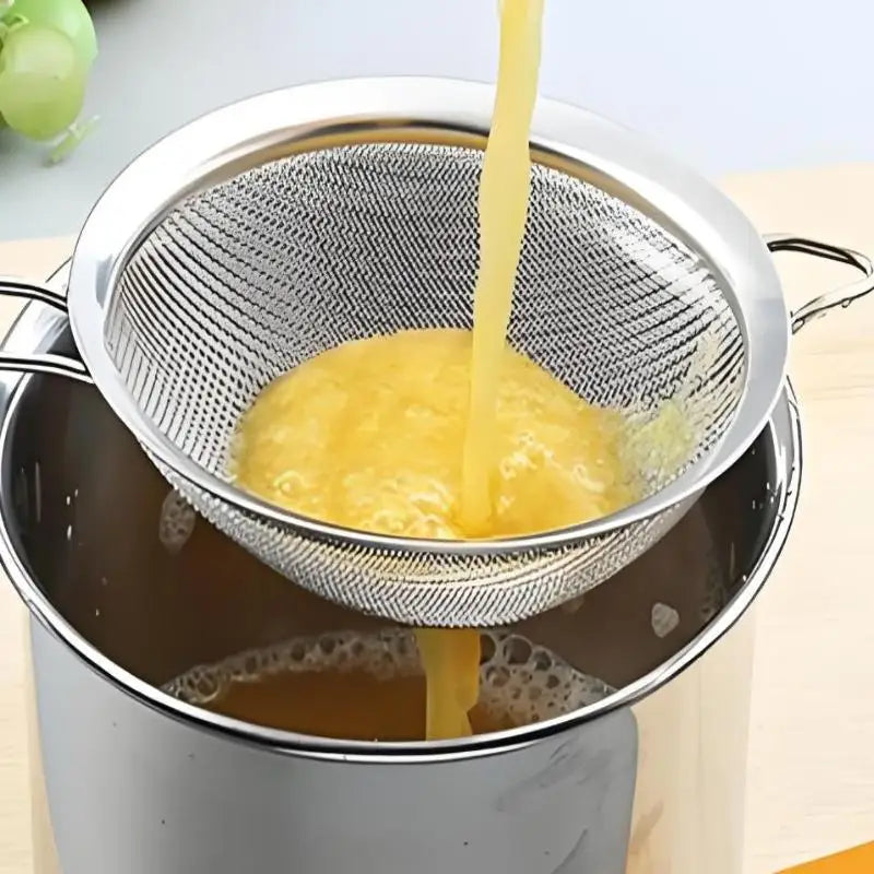 3pcs Multi-purpose Mesh Filter Strainer For Baking With Handle Flour Sieve Sifter Baking Accessories Easy To Filter Kitchen Tool