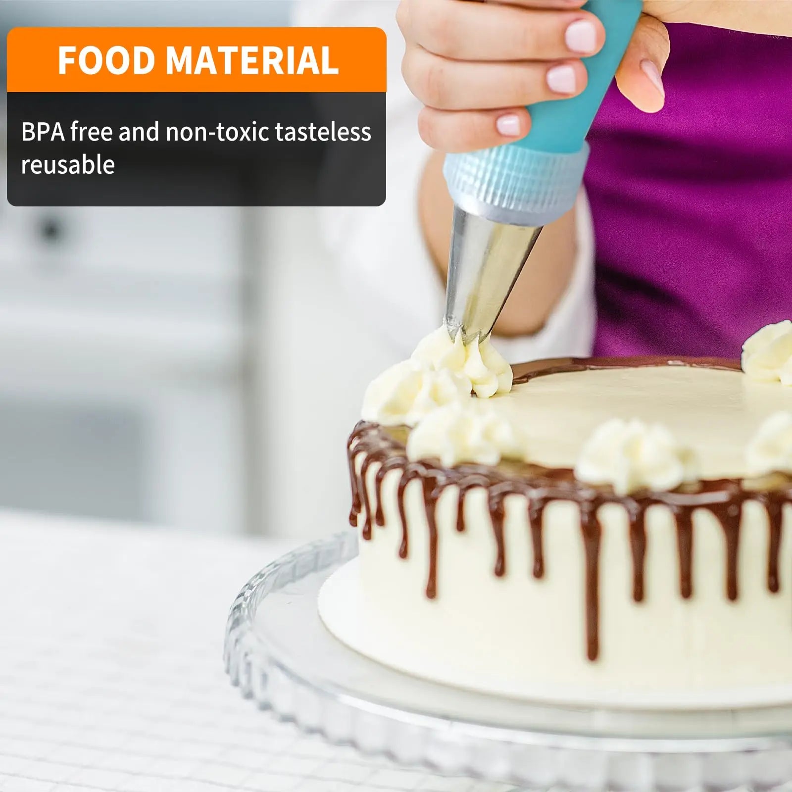 Piping Bags and Tips Set -120pcs Ultimate Cake Decorating Supplies Kit Includ Pastry Bag Frosting Tips Icing Scrapers For Baking