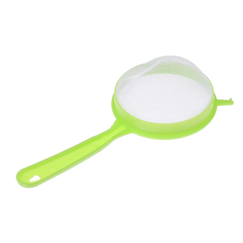 3pcs Plastic Fine Mesh Scoop Strainer Juice Tea Strainer Flour Colander Sieve Sifter Pastry Baking Tools Kitchen Accessories