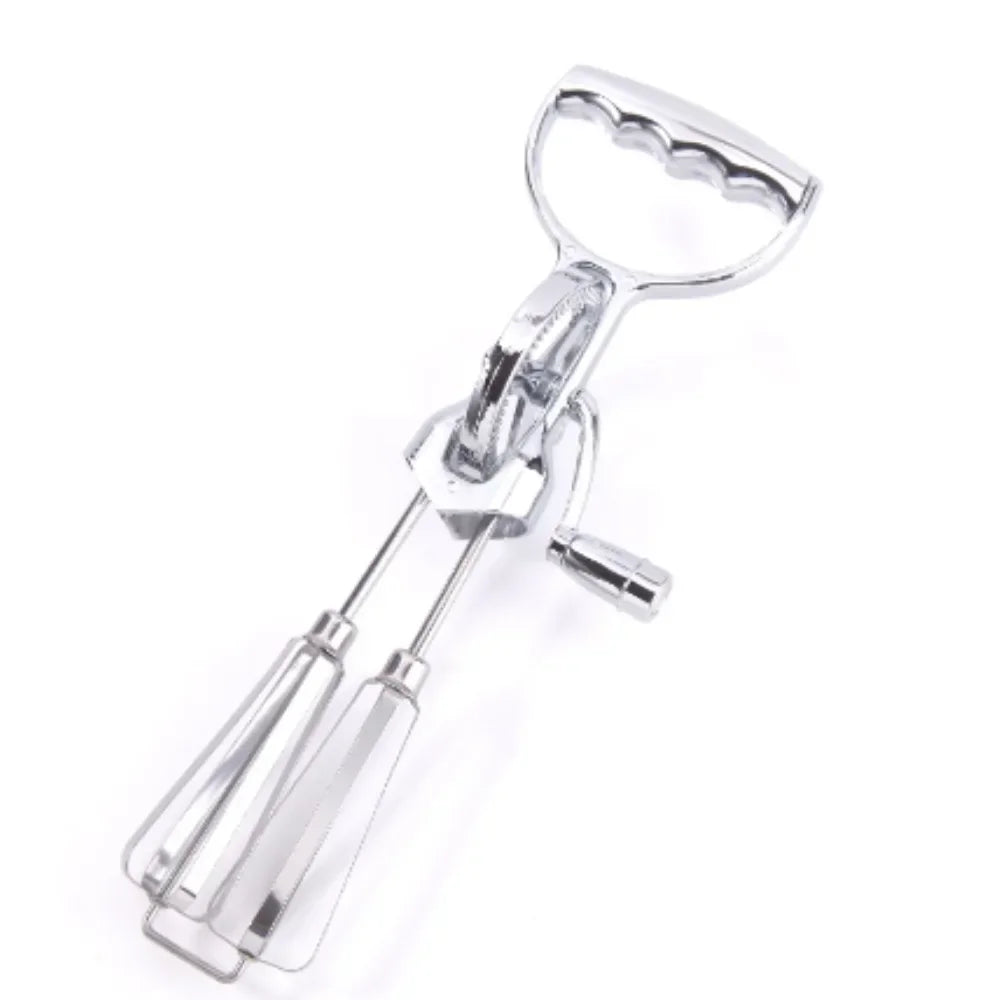 Egg Beater Stainless Steel Manual  - Dual Rotation - Multifunctional - Kitchen Utensils，Manual Breast Beater, Cream Mixer