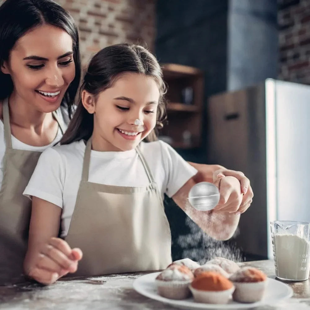 Flour Sifter for Baking,  for Baking Tools Powdered Sugar Shaker Duster with Lid Stainless Steel Mini Whisk Powder Sifters