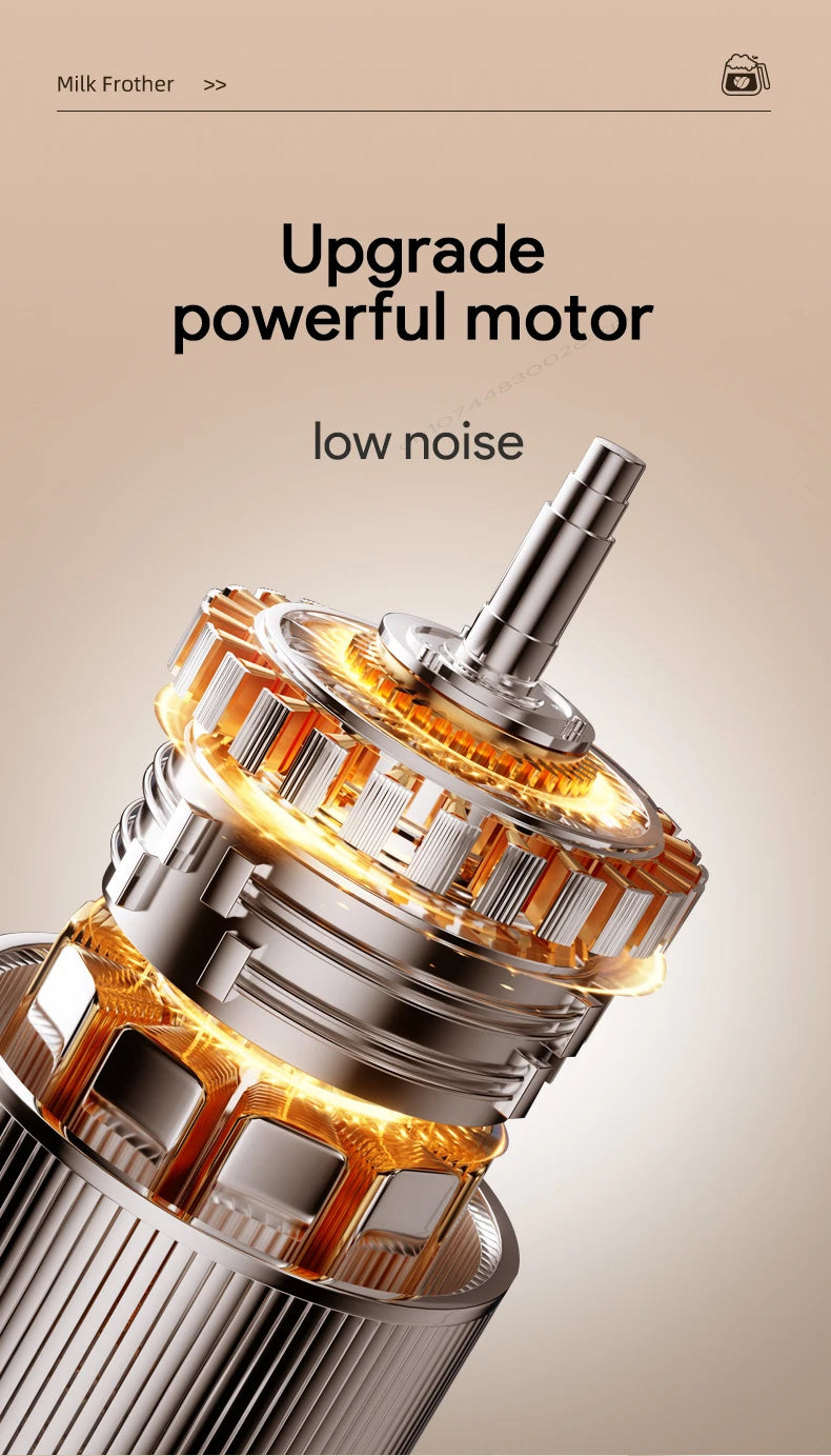 Handheld Egg Beater 3 Speeds Electric Milk Frother USB Rechargeable Foam Maker Mixer Coffee Drink Frothing Wand Foamer Kitchen