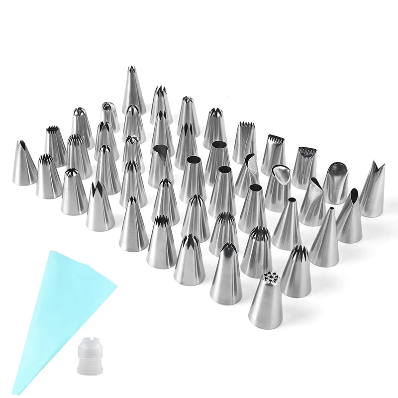 48PC Piping Pastry Bag With Nozzles Set For Confectionery Tips Baking And Kitchen Accessories Cake Decoration Tools