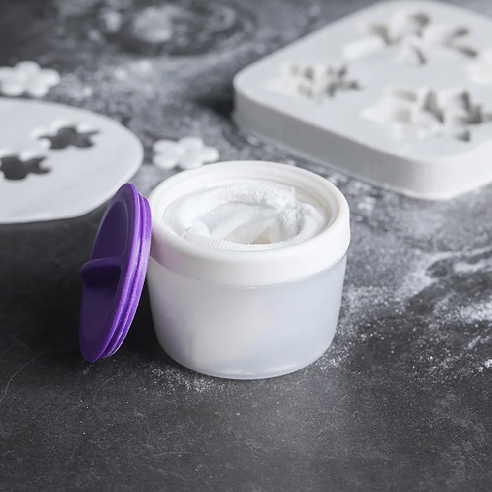 Plastic Baking Sifter with Storage Case for Gummy Candy, Cookies, Puff Powder, Corn Starch - Kitchen Baking Tool Accessory Set