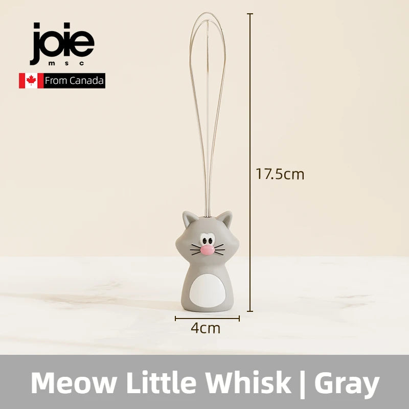 Joie Meow Little Whisk Manual Egg Beater Stainless Steel Egg Whisk Kitchen Wire Balloon Whisk Milk Egg Beater Egg Mixing Tool