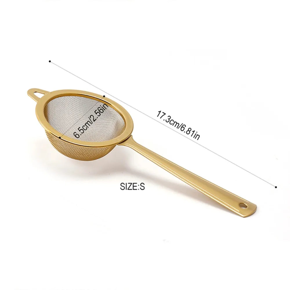 New Stainless Steel Matcha Sifter Very Fine Mesh Rust-Proof Tea Strainer Easy to Clean Small Food Sifters for Kitchen