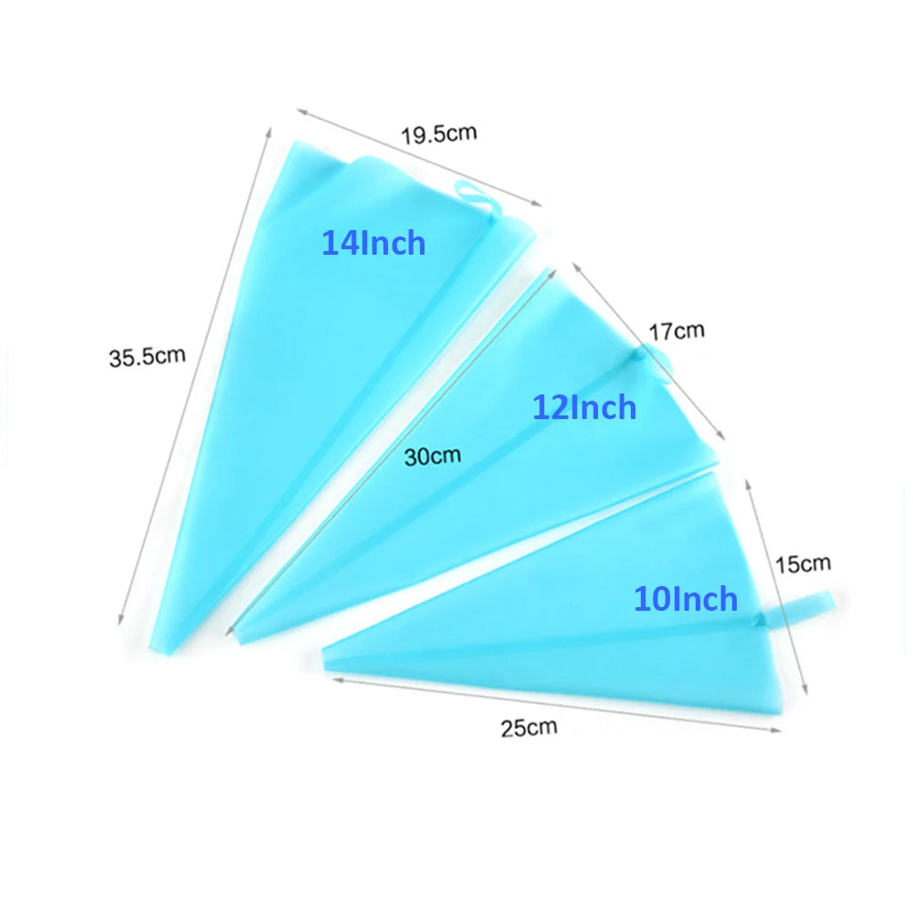 Silicone world 10/12/14/16/18/20/22 inch Cream Bag Kitchen Cake Lcing Piping Cake Decorating Tools Reusable TPU Pastry Bags