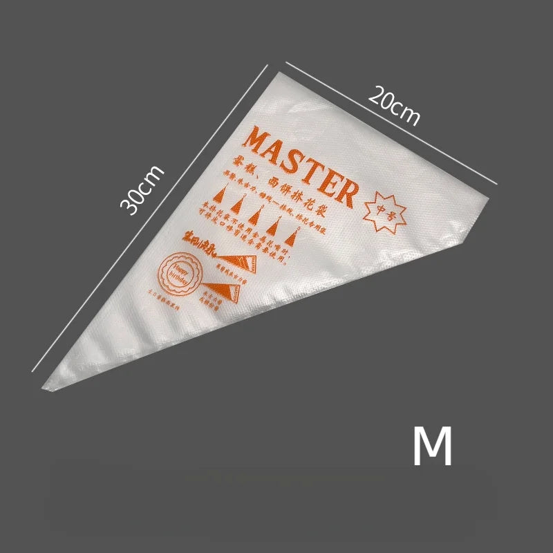 isposable Piping Bags 100PCS Kit Professional Cake Decorating Tools for Cupcakes Baking Fondant Pastry Cream Accessories