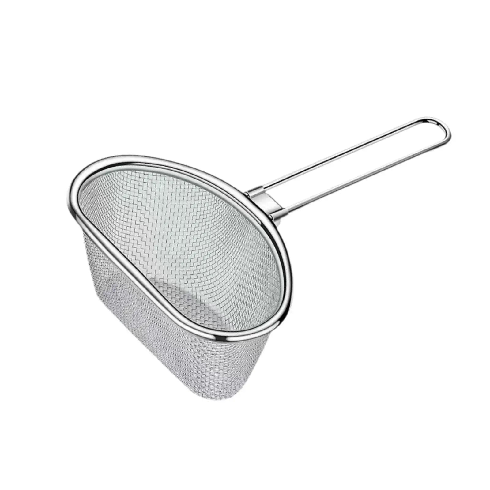 Noodles Strainer Stainless Steel Food Colander Sifter Fry Basket Spaghetti Strainer Spoon for Cooking Camping Noodles Pasta