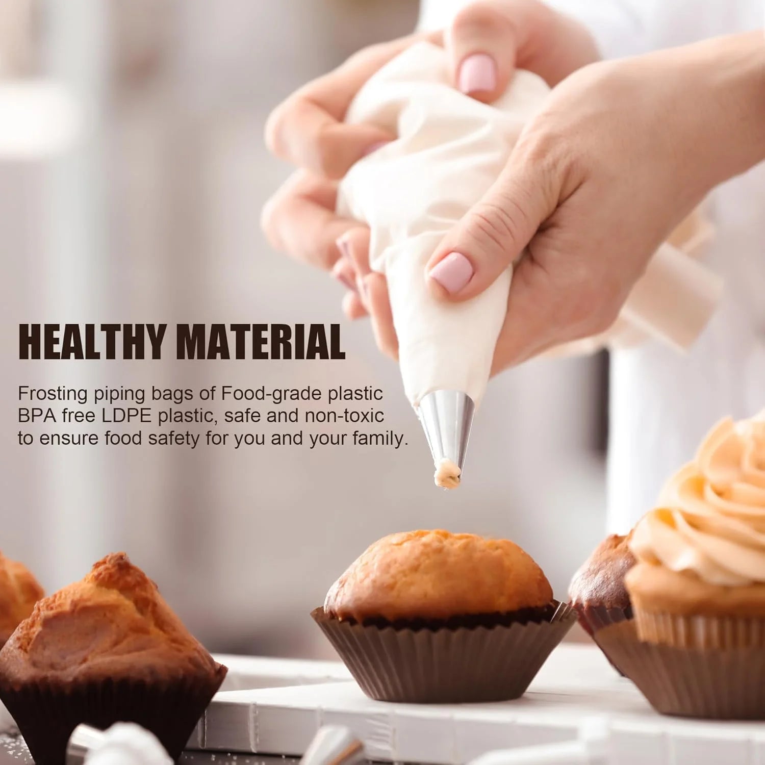 Tainless Steel Piping Tips SPiping Bags Set with 100 Disposable Bags Complete Cake Decorating Kit Convenient Baking Supplies Set