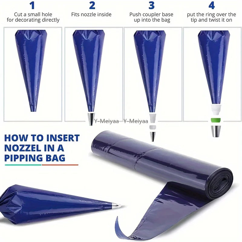 22/50pcs 21inch Large Disposable Pastry Bags Thicken Pipping Bag Premium Quality Icing Piping Bags For Cookies Cupcakes