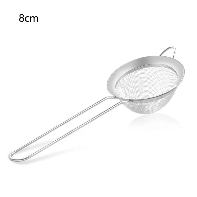 Stainless Steel Sieve Fine Mesh Filter Slotted Spoon Kitchen Accessories For Cooking Baking Oil Flour Strainer Sifter