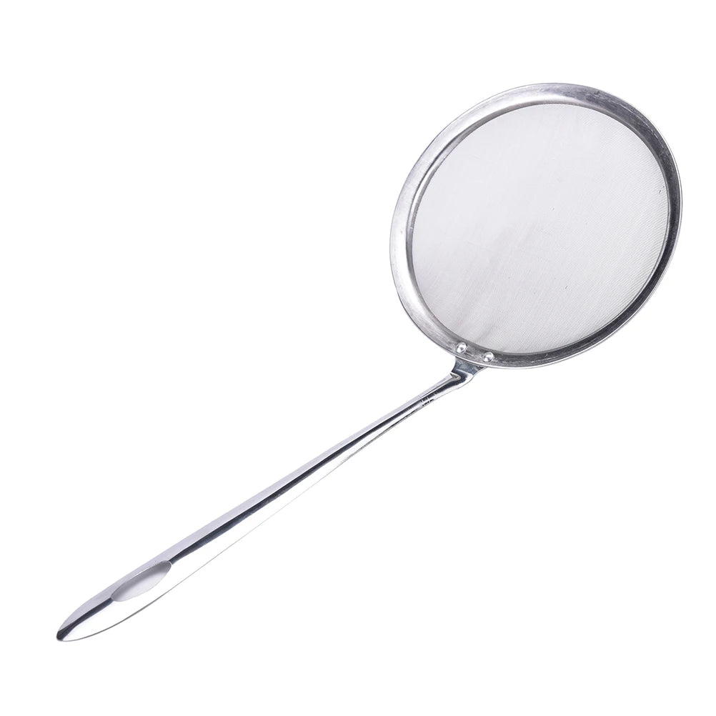 25/28/30cm Stainless Steel Wire Fine Mesh Oil Strainer Flour Colander Sieve Sifter Fryer Pastry Baking Tools Kitchen Accessories