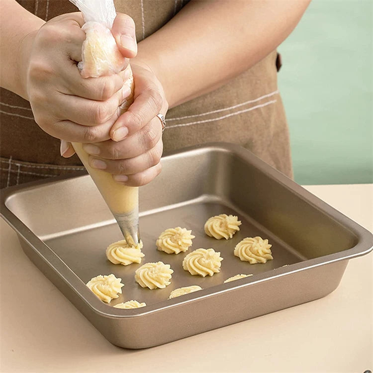 LMETJMA 100 Pcs Piping Bags Upgraded Anti-Burst Disposable Icing Piping Pastry Bags For All Size Tips and Couples JT128