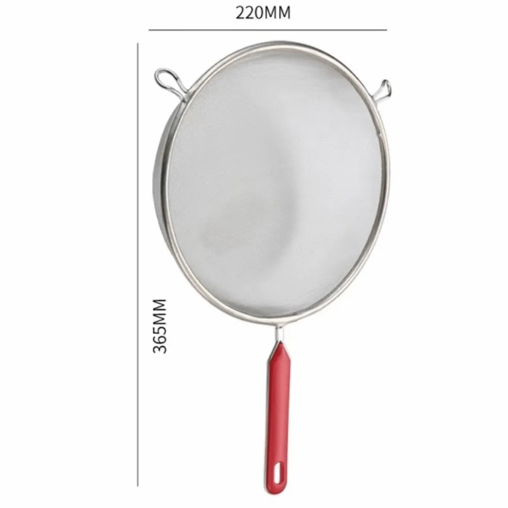 Stainless Steel Food Strainer Colander Easy to Clean Rust-Proof Matcha Sifter Small 14 16 18 20 22cm Tea Strainer for Kitchen