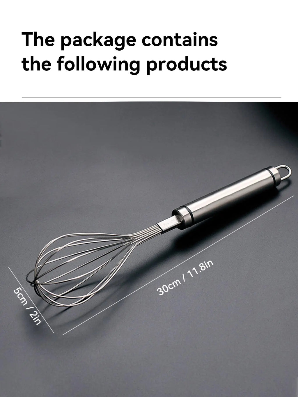 WORTHBUY Egg Whisk Stainless Steel Kitchen Balloon Whisks Manual Egg Beater Blender Egg Mixing Mixer Tools
