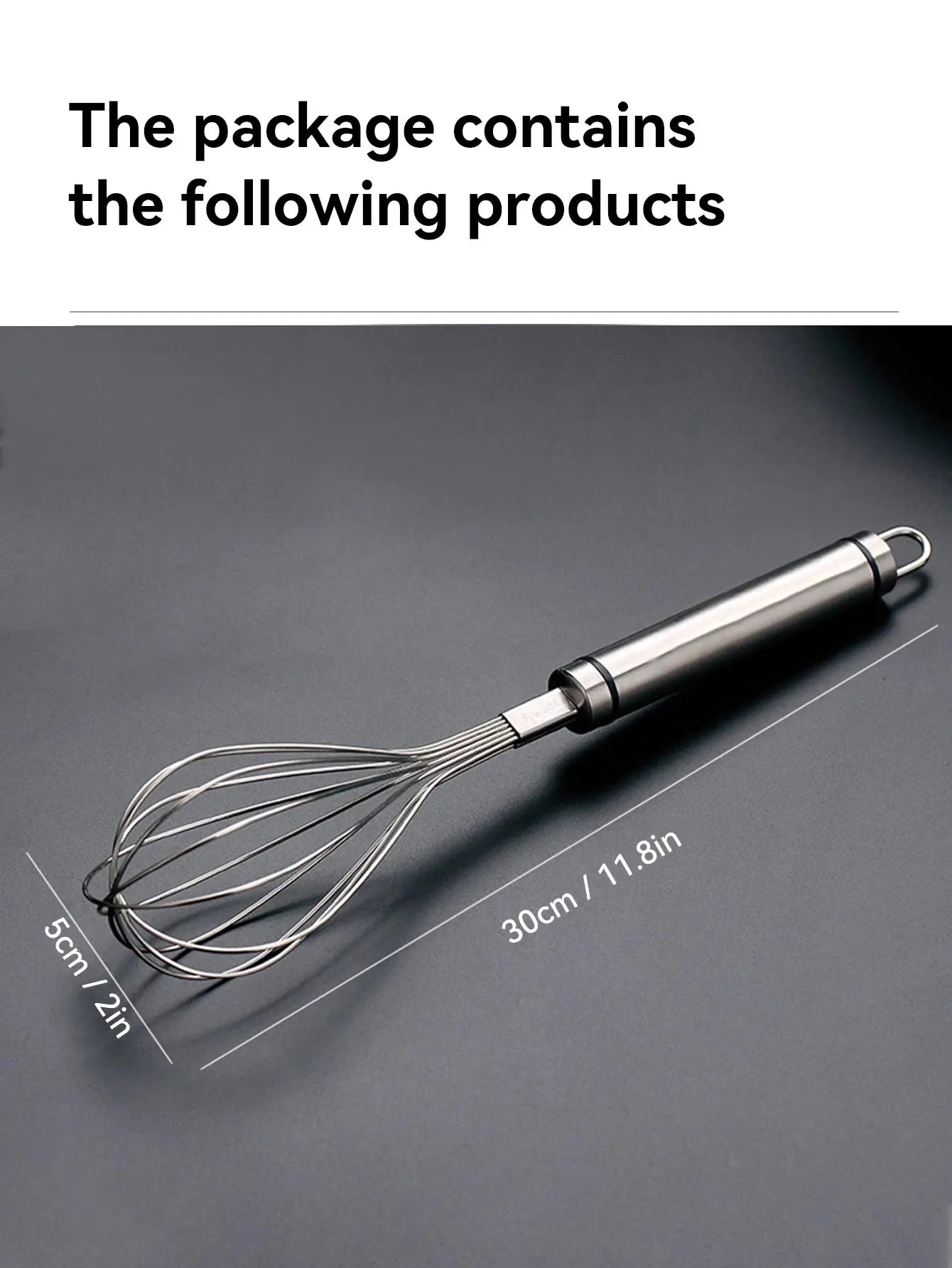 WORTHBUY Egg Whisk Stainless Steel Kitchen Balloon Whisks Manual Egg Beater Blender Egg Mixing Mixer Tools
