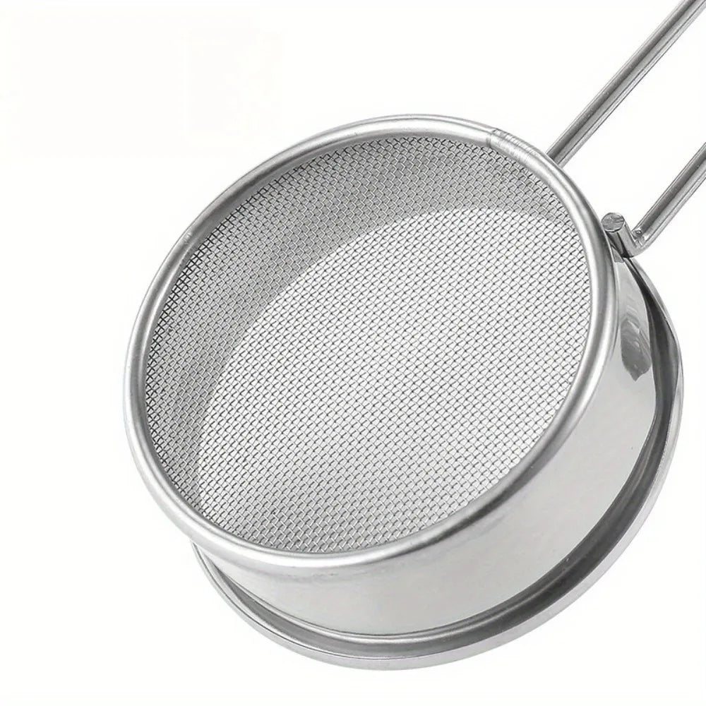 1pc Manual Stainless Steel Flour Sieve for Manual Flour Sifter Strainer Funnel Tool for Sugar,Flour and Spices