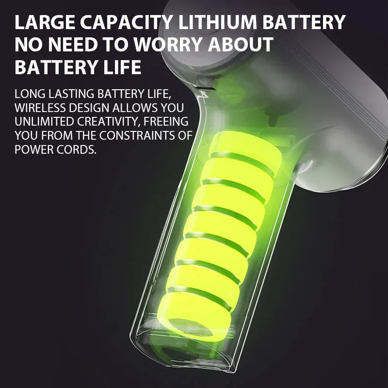 Electric Egg Beater Rechargeable Home Handheld Small Wireless Egg Beater Baking Cream Electric Whip Blender Hand Mixer for Cakes