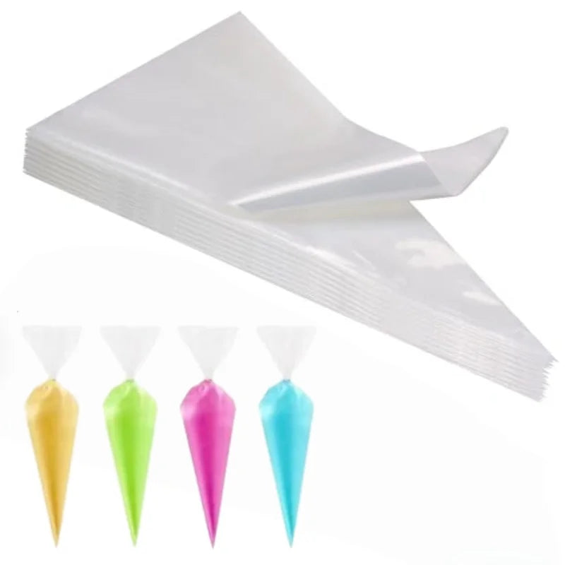 Disposable Piping Bags - Extra Thick Non-Slip Pastry Bags with Anti-Burst Design for Cake Decorating, Cupcakes