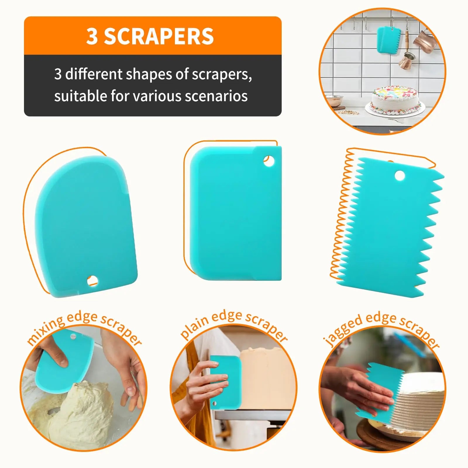 Piping Bags and Tips Set -120pcs Ultimate Cake Decorating Supplies Kit Includ Pastry Bag Frosting Tips Icing Scrapers For Baking