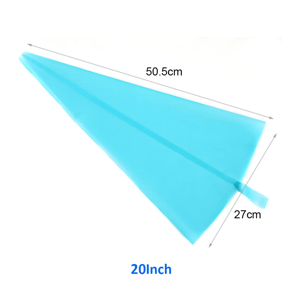 Silicone world 10/12/14/16/18/20/22 inch Cream Bag Kitchen Cake Lcing Piping Cake Decorating Tools Reusable TPU Pastry Bags