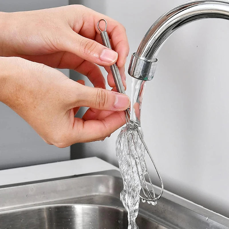 Stainless Steel Whisk Manual Egg Whisk Nonstick Wire Egg Beater Mini Whisks Balloon Wires DIY Kitchen Mini Whisk Kitchen Gadgets