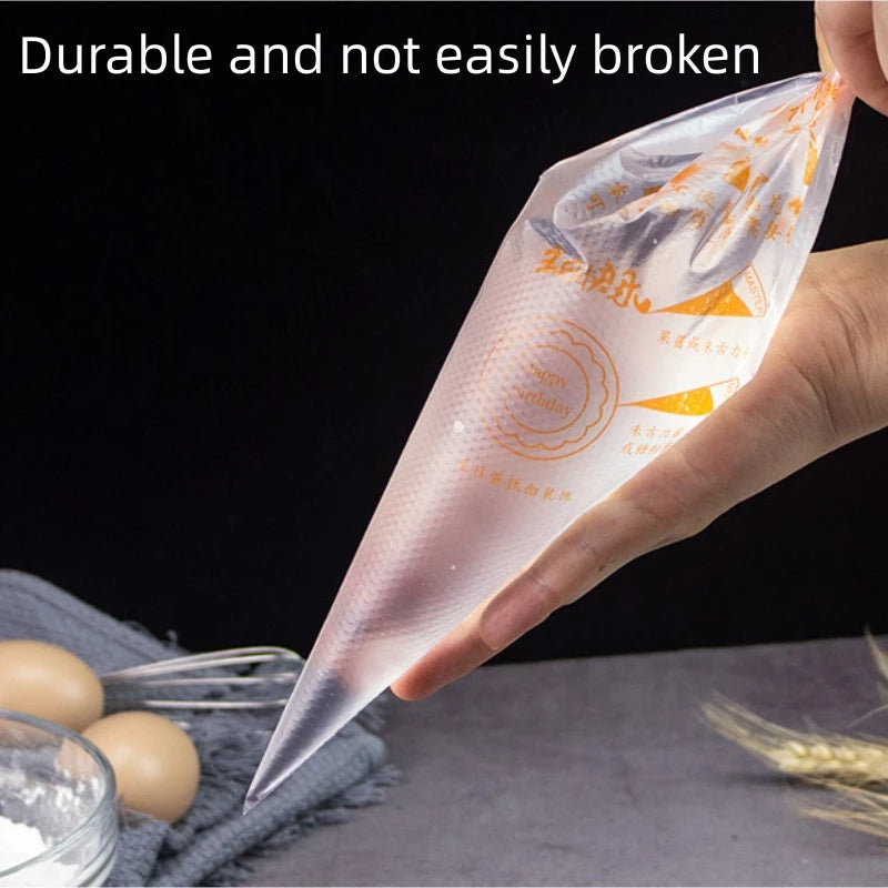 100pcs Piping Bags, Cake Decorating Tools with Icing Bags Tips, Disposable Pastry Bags Supplies for Baking, Royal Icing Cupcakes