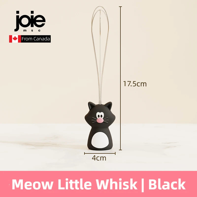 Joie Meow Little Whisk Manual Egg Beater Stainless Steel Egg Whisk Kitchen Wire Balloon Whisk Milk Egg Beater Egg Mixing Tool